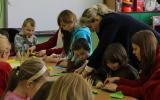 Warsztaty origami. Nauka składania modeli o różnym stopniu trudności pod kierunkiem animatorów z Białostockiego Klubu Polskiego Centrum Origami