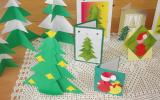 Mikołaj, choinka - wykorzystanie form do dekoracji, kartek świątecznych